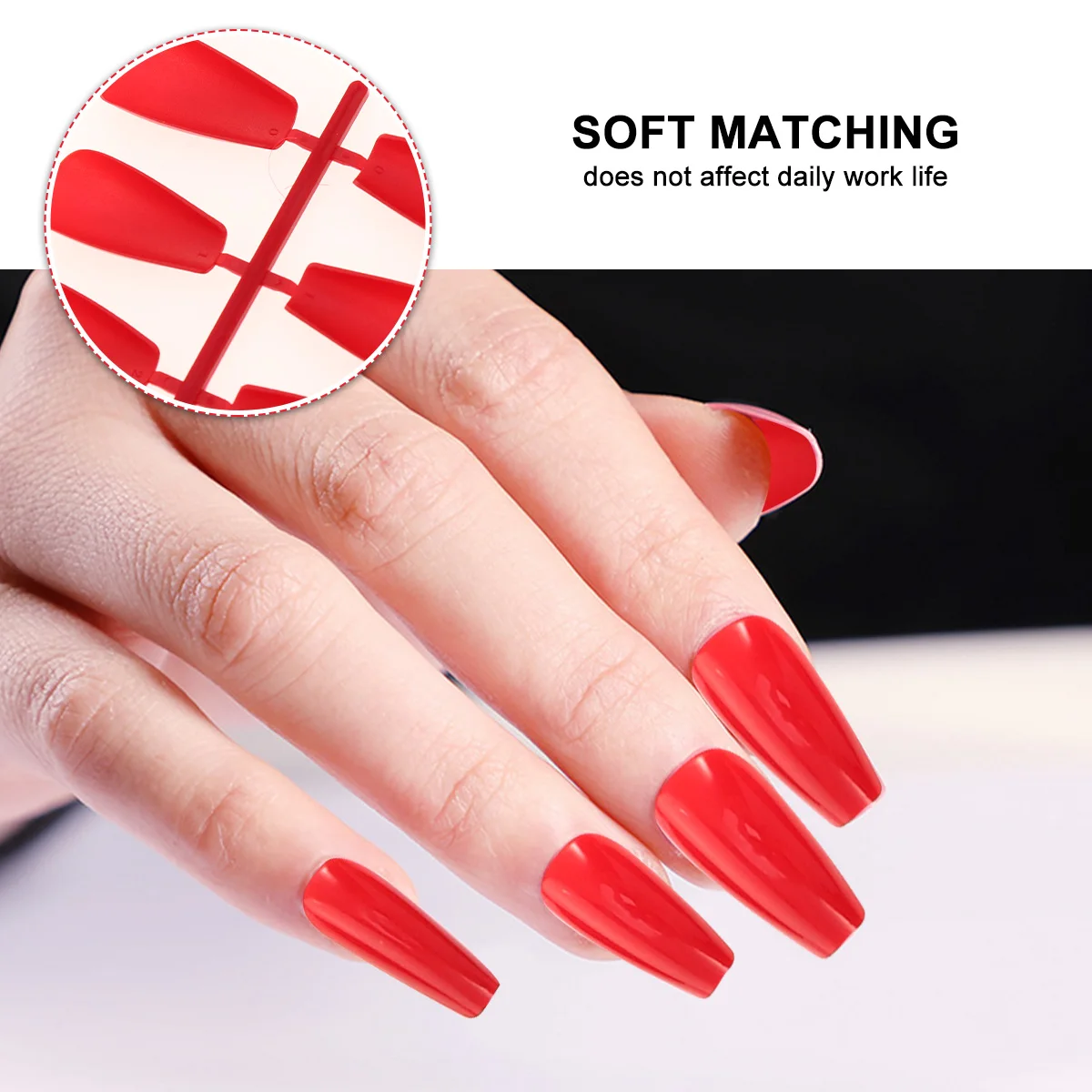 

3 Sets False Nail Tips Artificial Fingernails For Women Full Cover Easy Diy Nail Art Manicure Accessories
