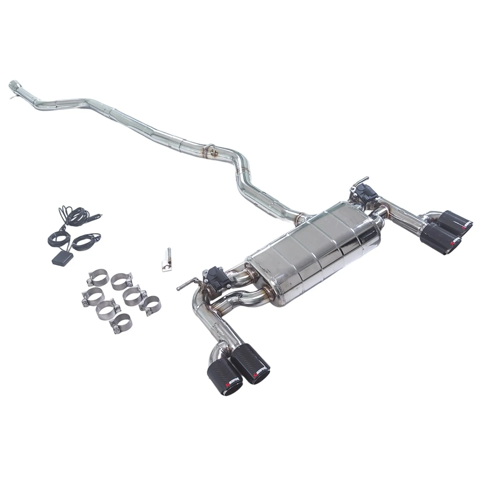 

GFC применим к BMW 430I, 428i, 425i, 420i, F32, f33, f36, B48 2.0T Catback 2018. с клапаном выхлопной системы.