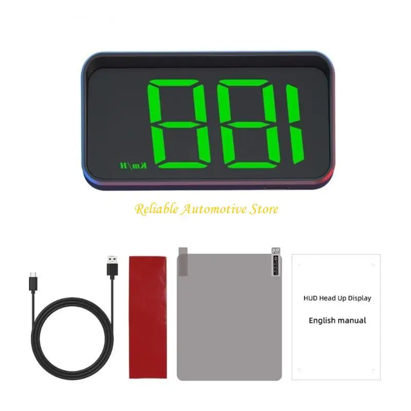 M68B High Brightness LED Head Up Speed Display With Real Time Data& Navigation Projector For Vehicles Safe Driving Experience