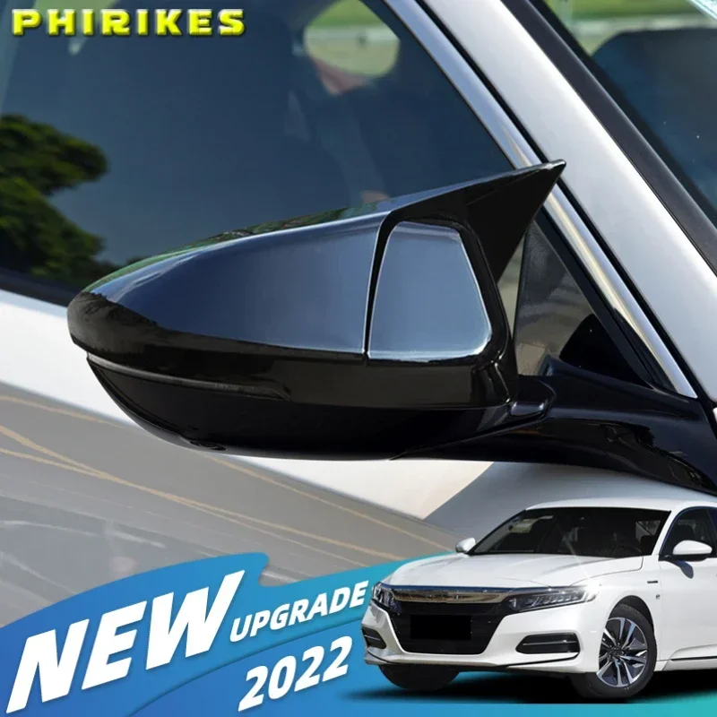 

Carbon Fiber ABS Auto Rearview Side Mirrors Cap Cover Decorative Trim For Honda Accord 2018 2019 2020 Deluxe Version