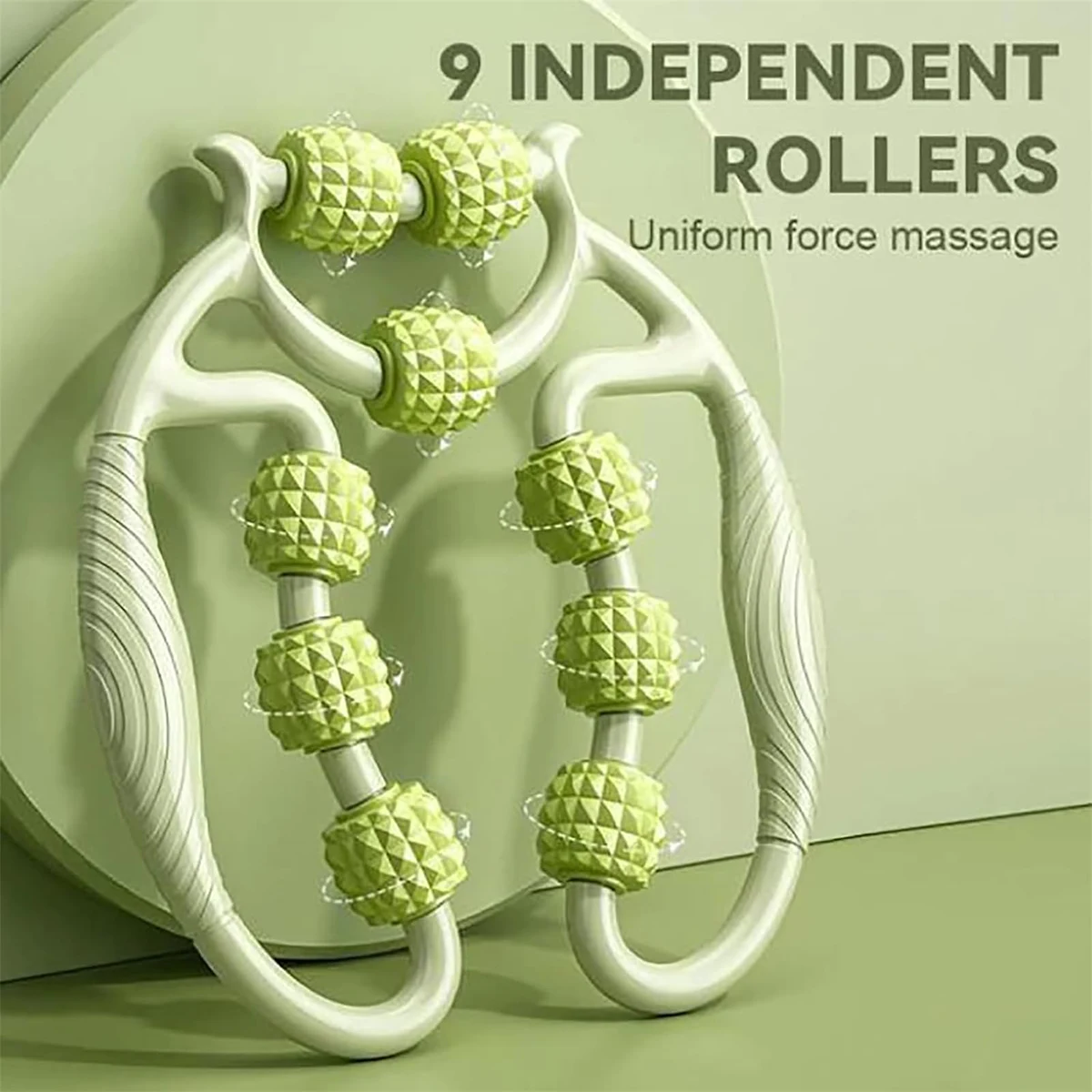 

9-круглый массажер для похудения ног, растяжки мышц и релаксации, артефакт для похудения ног, круглый зажим для ног