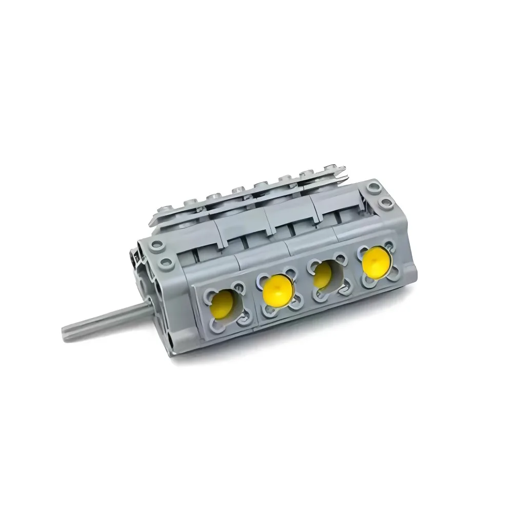 MOC V8 엔진 조립 키트 작동하는 피스톤 크랭크축 STEM 교육용 DIY 모델 성인 자동차 애호가용