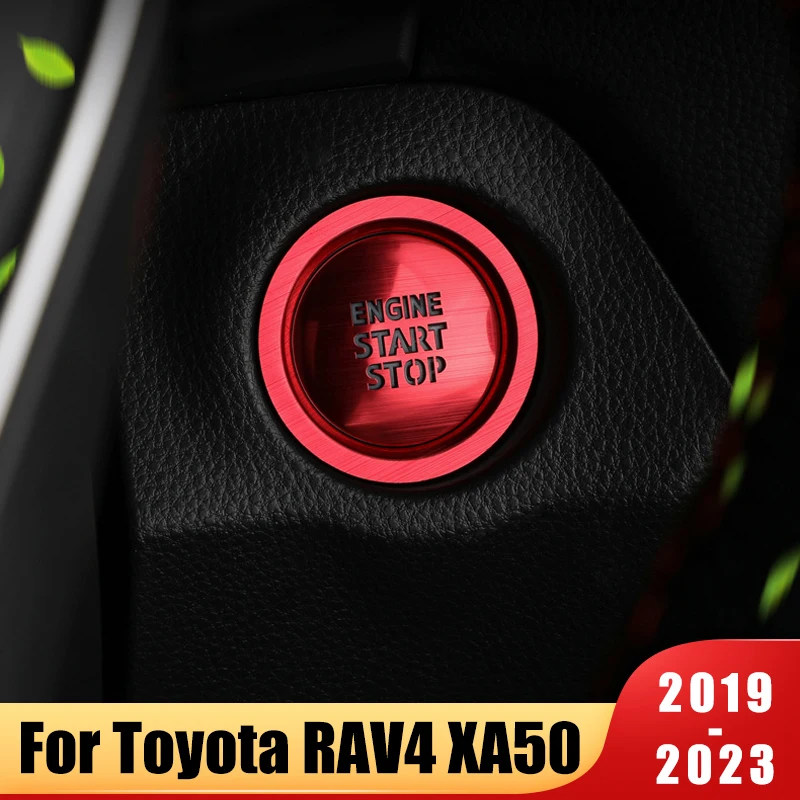 

Engine Start Stop Button Car Push Switch Cover Protection Trim For Toyota RAV4 2019 2020 2021 2022 2023 RAV 4 XA50 Accessories