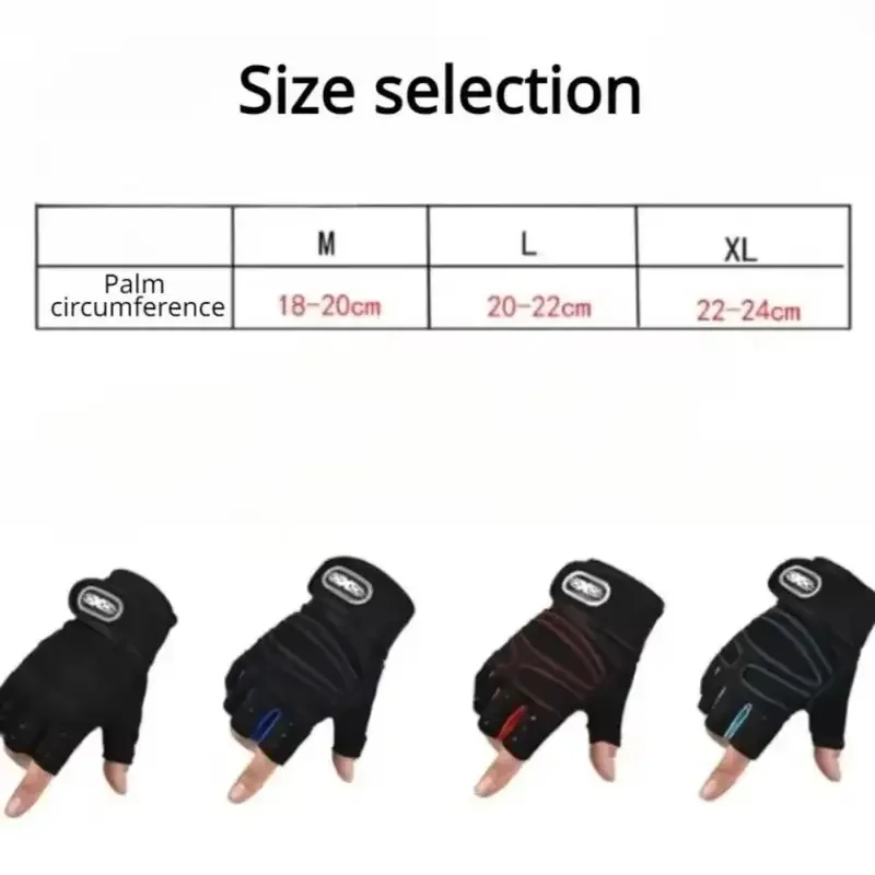 Fitness Half Finger Gloves Men And Women Wrist Guard Sports Dumbbell Riding Non Slip Horizontal Bar Exercise Training image 6