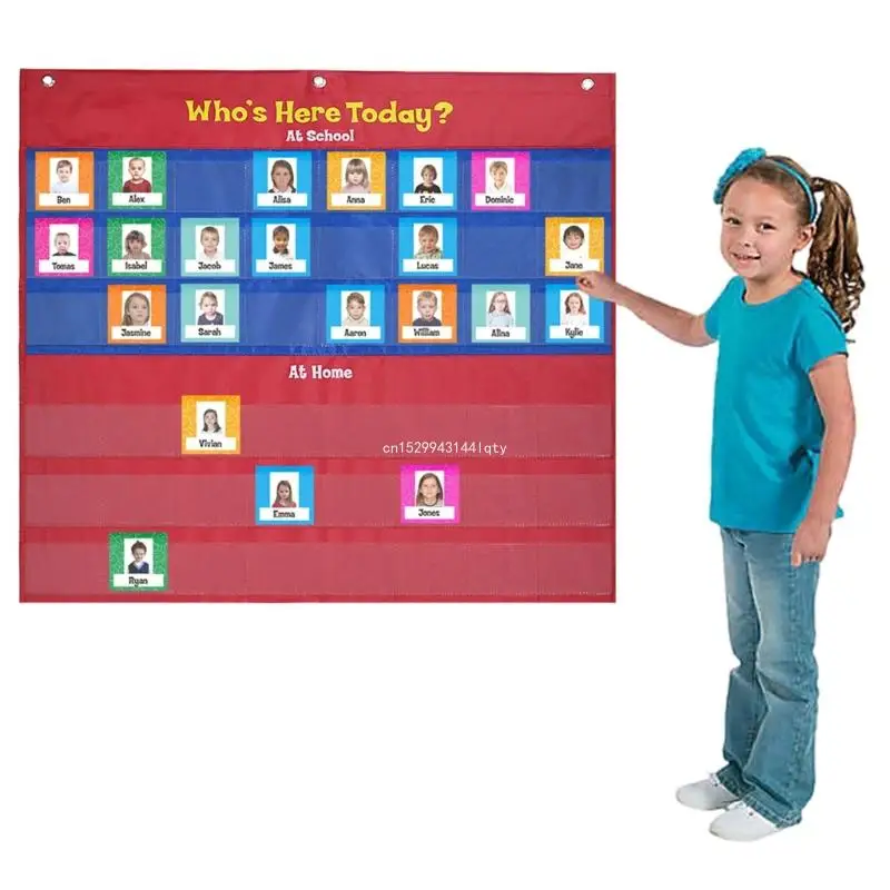 Pocket Chart, Classroom Management Pocket Chart Homeschool, Preschool Supplies Dropship