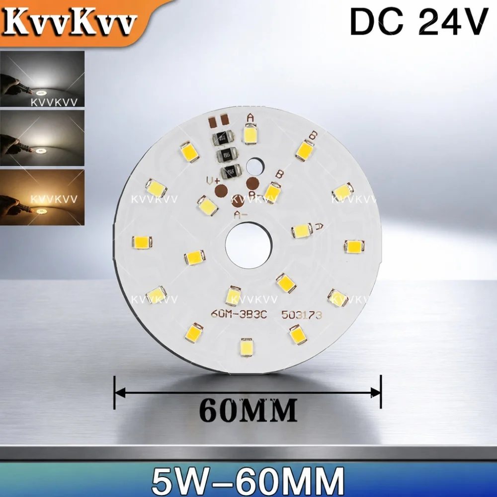 High-Power 24V DC LED Chips 3W/5W/7W/10W/15W Warm & Neutral White SMD LED Diodes for Recessed Downlight & Ceiling Spot Lighting