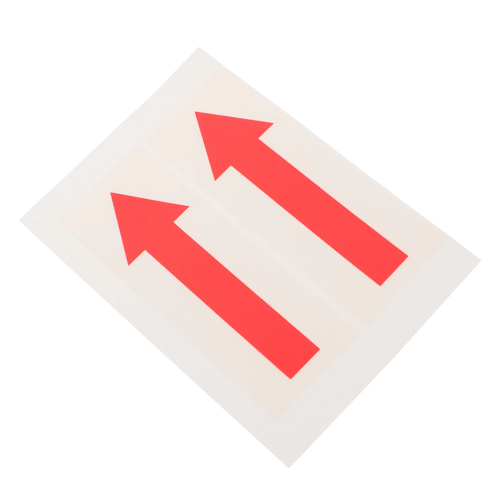 

2Pcs 110x40mm Arrow Warning Sticker Strong Adhesion Safety Sign PP Material for Warehouse Office Gym School Factory Direction