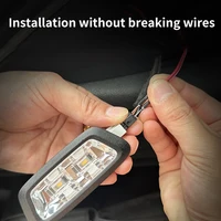 Car High Brightness Trunk Lighting Ambient Light Interior Decoration LED Wiring Free Automatic Sensing Tailgate Light Strip 4