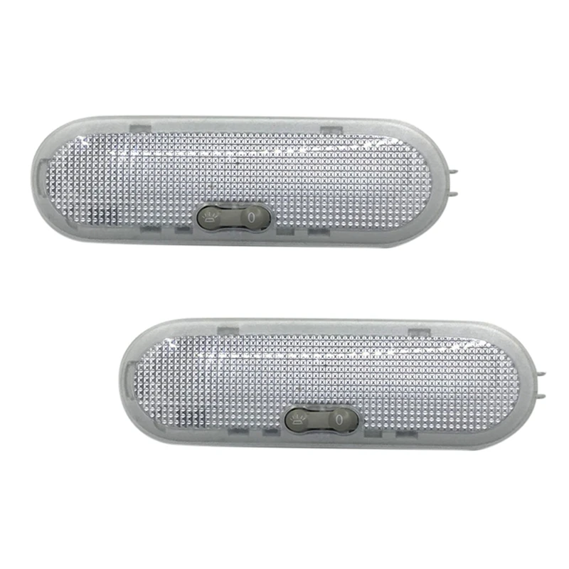 2X 1-Botton Car Interior Dome Reading Light Ceiling Lamp For Nissan Qashqai Sunny Micra/March For Renault Dacia