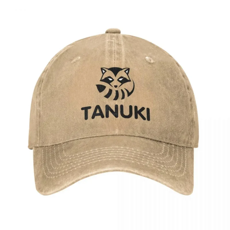 Tanuki Japanese Denim Baseball Cap Raccoon Dog Skate Hip Hop Hats Spring Casual Unisex Cute Printed Snapback Cap