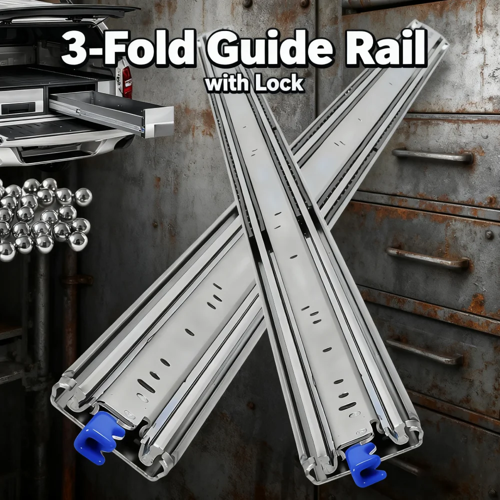 

500Lb Load Capacity Drawer Slides Wear Resist Side Mount Industrial Slides Professional Drawer Runners for RV Truck Mechanical