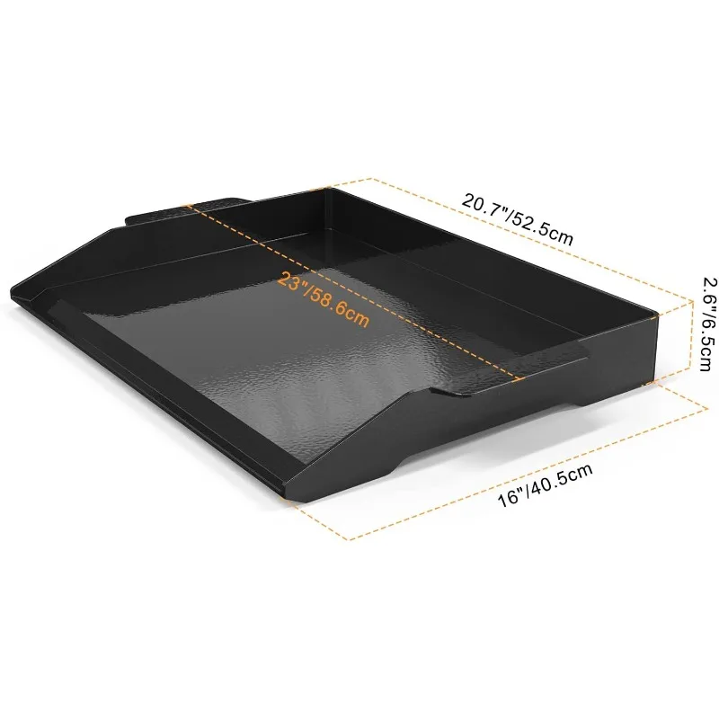 Onlyfire Universal Enamelled Cast Iron Cooking Griddle, Nonstick Coating Griddle Flat Top Grill Plate with extra high sidewalls