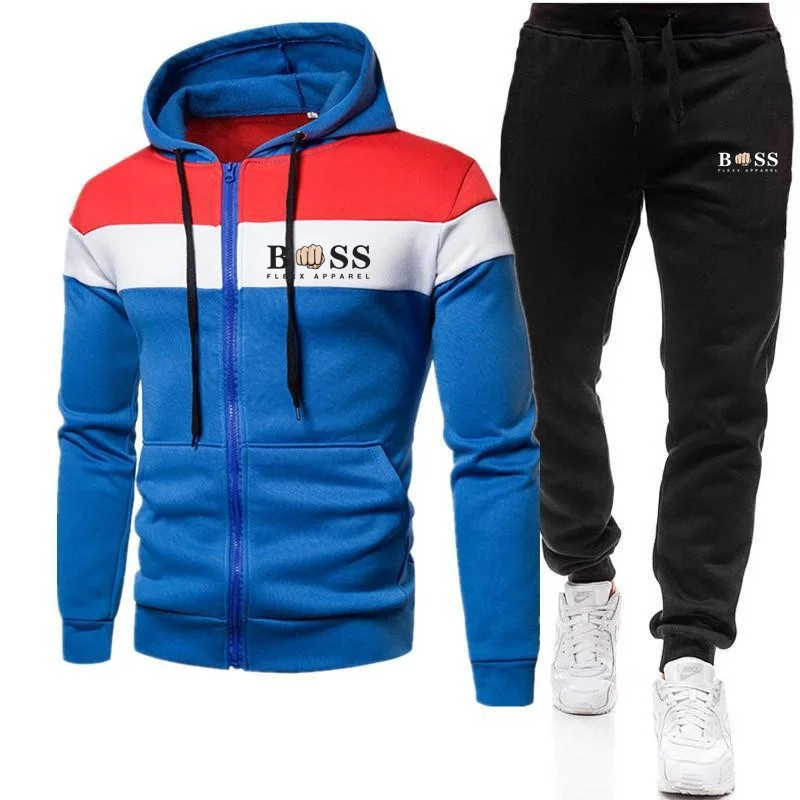 2023 Fashion Tracksuit For Men Hoodie Fitness Gym Clothing Men Running Set Sportswear Jogger Men\'S Tracksuit Winter Suit Sports