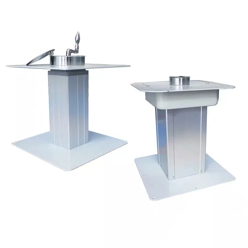 ADDX High Quality Silver Durable Aluminum Profile Telescopic Table Leg For RV Motorhome Parts & Accessories