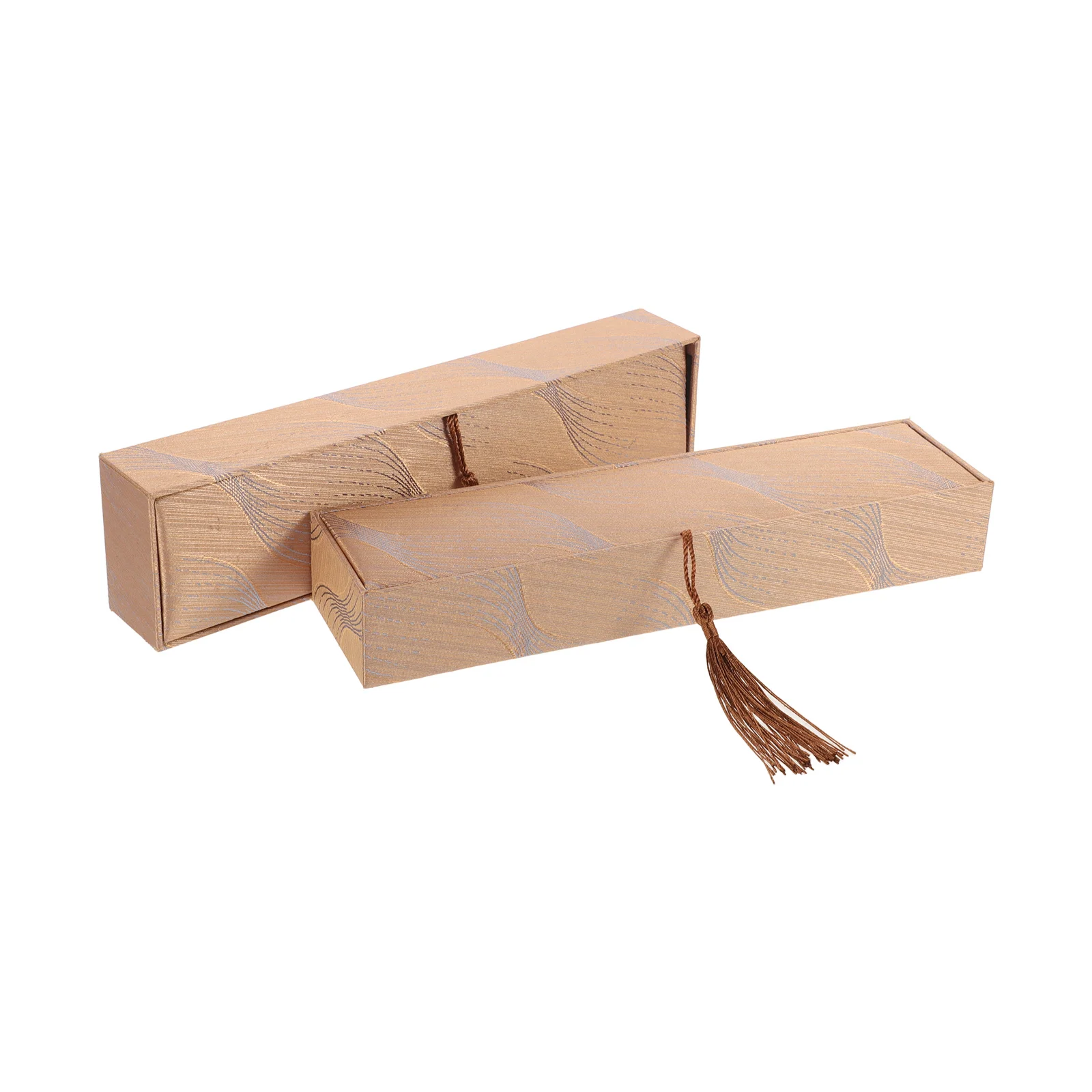 2 قطعة صندوق مجوهرات النمط الصيني شرابة تصميم خمر نمط قلادة سوار تخزين أنيقة المدمجة صندوق هدايا السفر