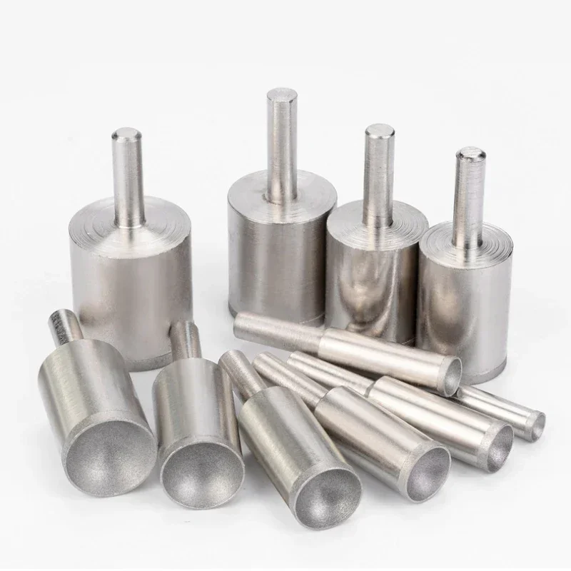 لقمة طحن مقعرة 3 ~ 25 مللي متر لتشكيل حبة اليشم العنبر الكرة على شكل عجلة تلميع ، أداة طحن دوارة #1