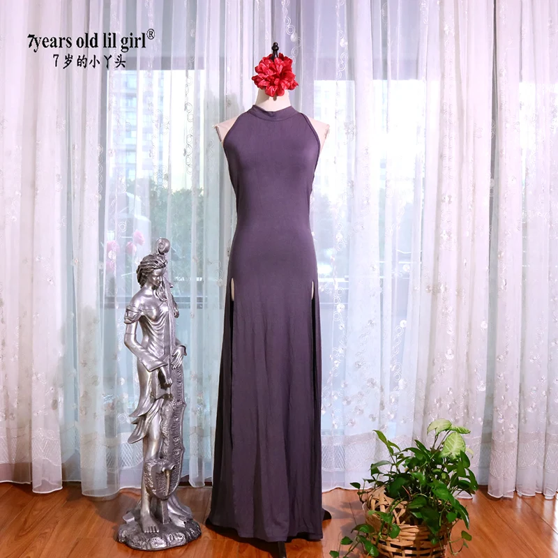 

Женская танцевальная одежда, одежда для танца живота, костюм из модального хлопка, платье-жилет без рукавов, костюм HA56