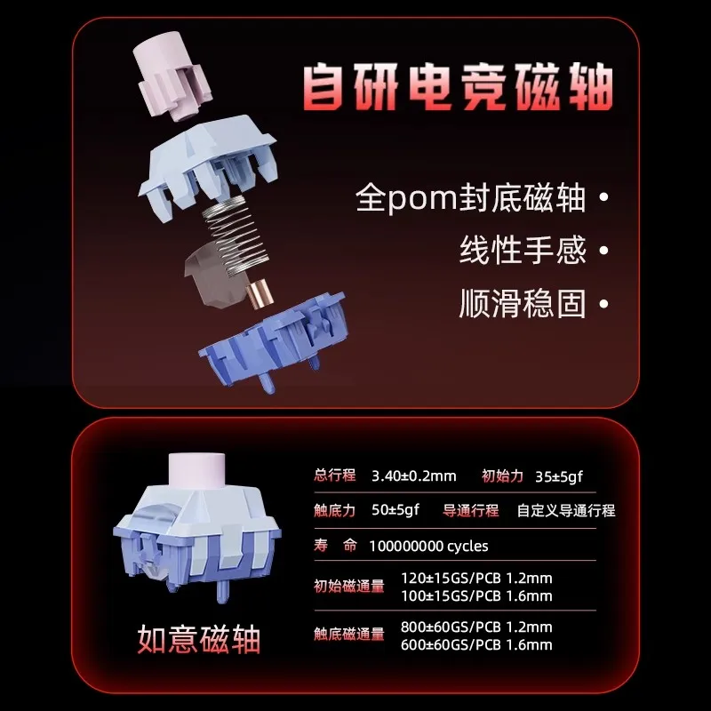 Kzzi Ares75 SE Mechanical Keyboard Wired 0.1MS Magnetic Switch Keyboard E-sports Gasket Custom Hot-swap RGB Gaming Keyboards