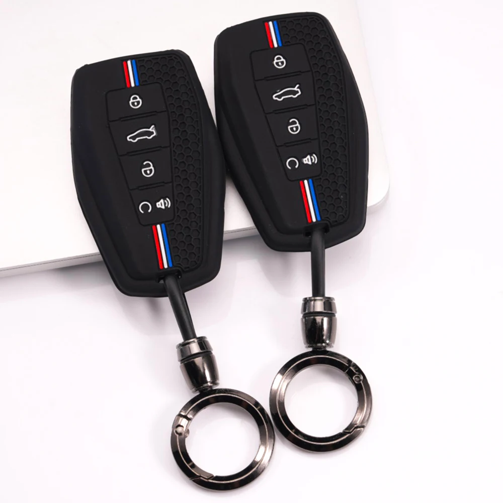 Protective Key Cover With Wrist Strap For Geely Coolray Emgrand GT GS S Monjaro Atlas Pro Azkarra Okavango Tugella Atlas GL
