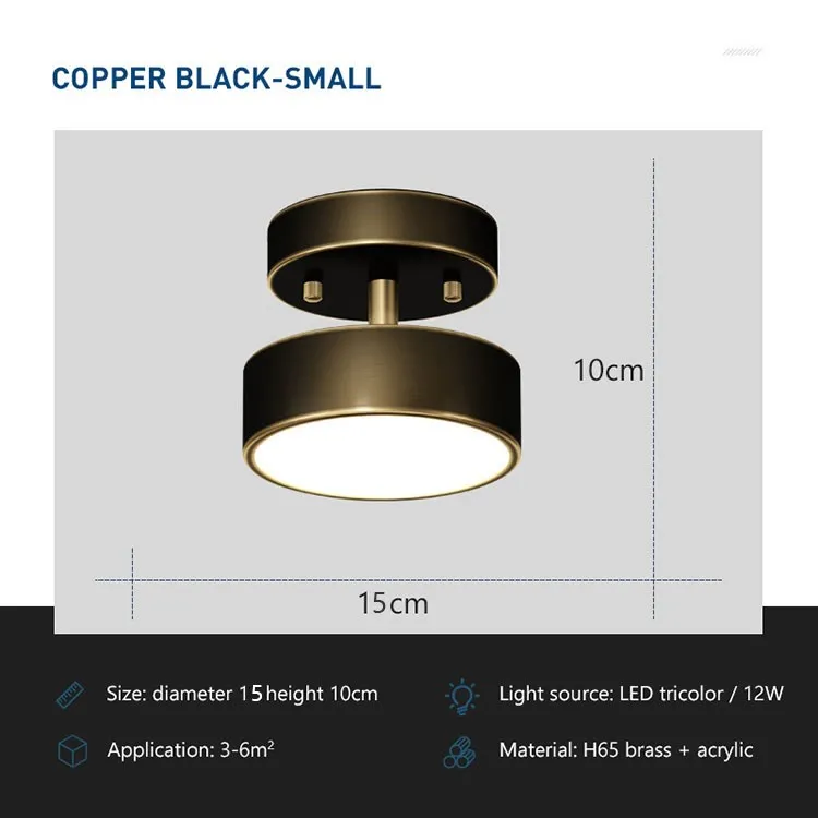 Moderne LED-Decken leuchten nordische Wohnkultur Zubehör für Schlafzimmer Wohnzimmer Esszimmer Korridor Lampen runde Kupfer Dekor Leuchte