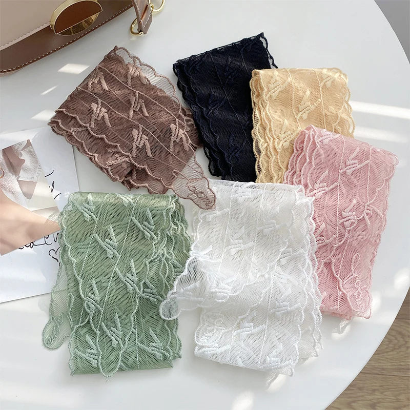 Ele Long Lace Scarf Belt Women's Hairband Thin Spring Autumn Faion irt Ribbon Waist in And out Rope Decorative Lace S...