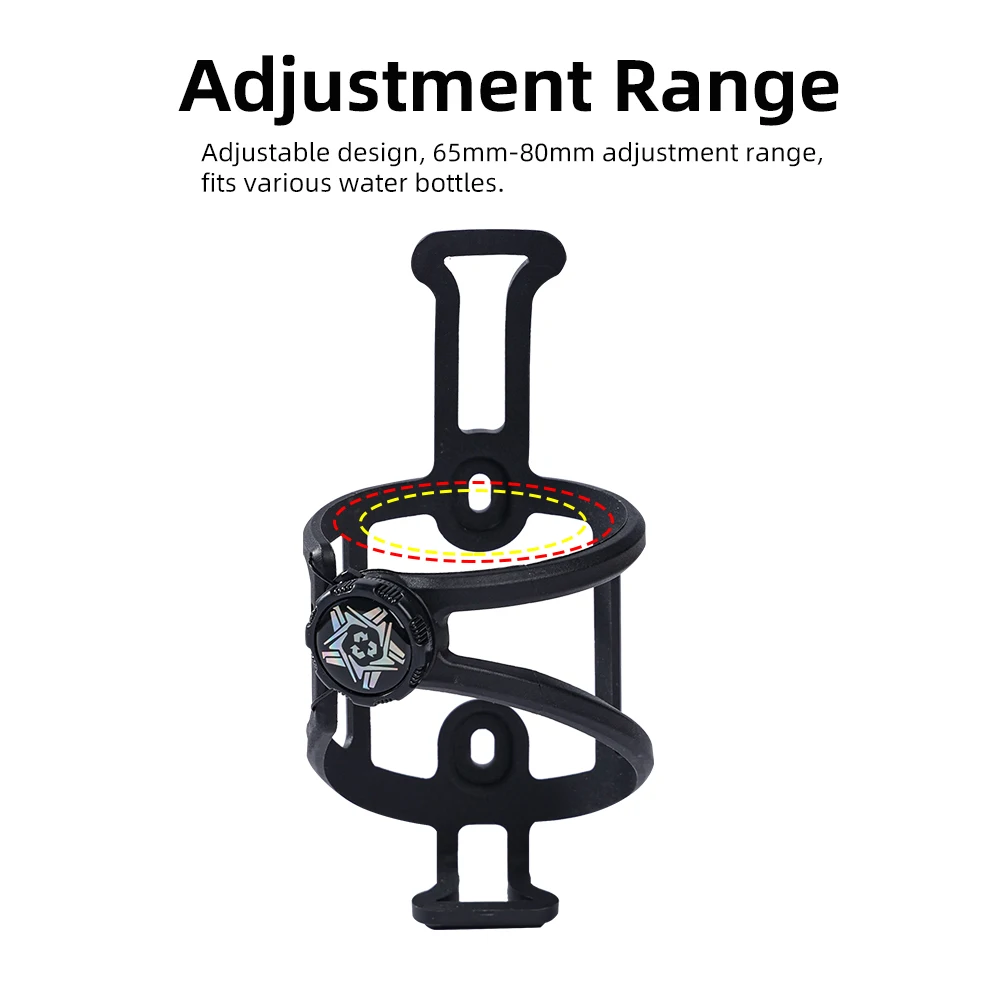 TTPRO Portable Bike Bottle Cage, Universal E-Bike Water Bottle Bracket, High Elastic Mountain Bike Water Bottle Mount