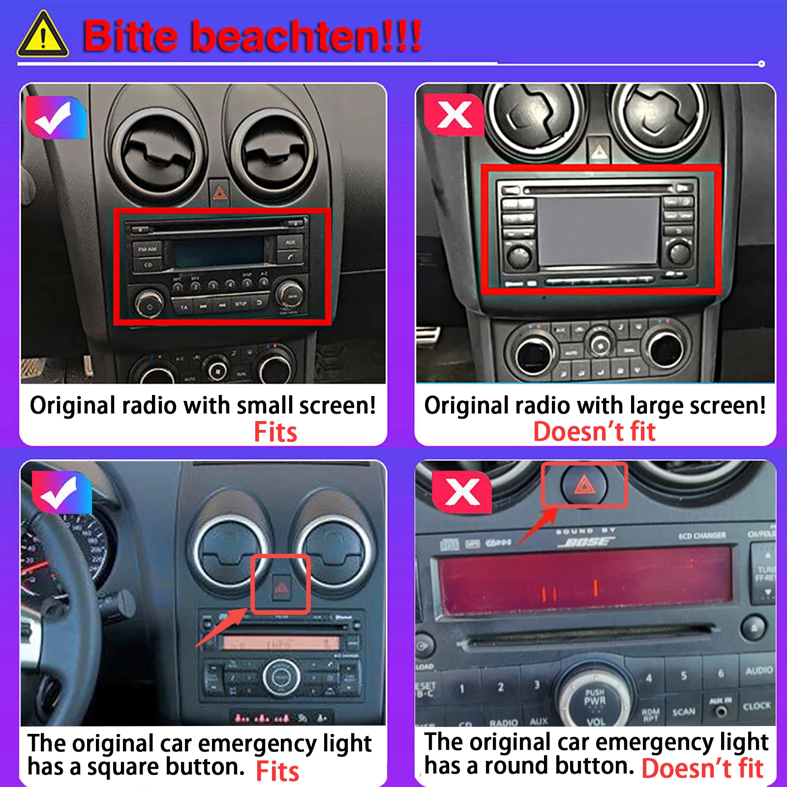 ESSGOO 4G 8-Core Android 14 6 + 128G Carplay Android Auto Für Nissan Qashqai J10 2007-13 2DIN 9 "Autoradio GPS Navi Player FM Wifi – Detail 4