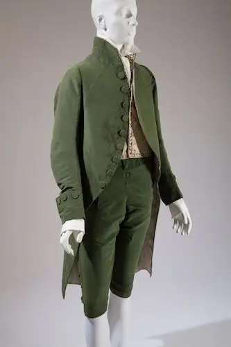 18th Century Victorian Elegant Gothic Aristocrat Vintage Men's Rococo Colonial Outfit Costume Green Men's Regency Tailcoat