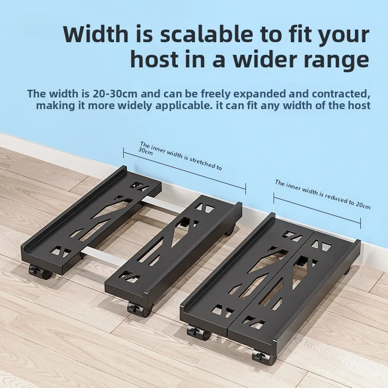 Desktop office computer mainframe bracket removable chassis tray retractable computer rack chassis base
