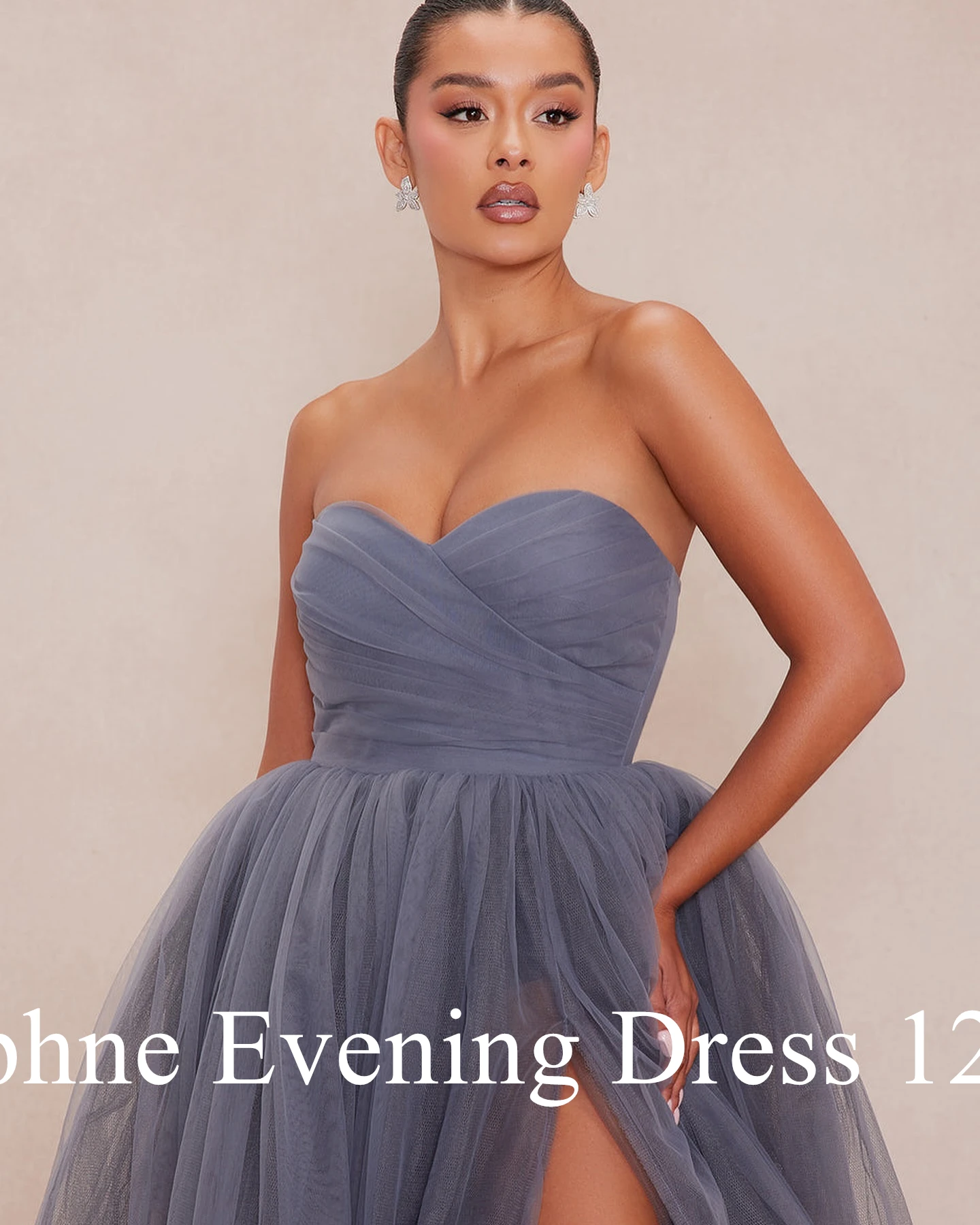 Customized Classic Front Slit Sweetheart Evening Dresses Temperament Organza Zipper Back Pleats Vestido De Festa Robe de soirée