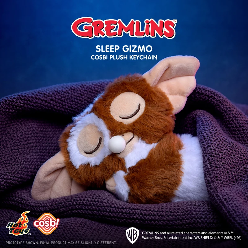 OFFICIAL Hot Toys Gremlins Sleep Gizmo Cosbi Plush Keychain Backpack Pendant Collection Stuffed Doll Birthday Gifts