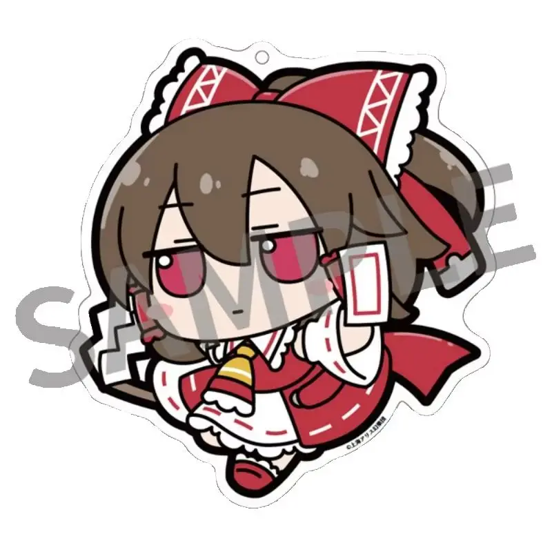 Anime Touhou Project Patchouli Knowledge Q-Style Acrylic Pendant Keychains Bag Decorations Fans Gift