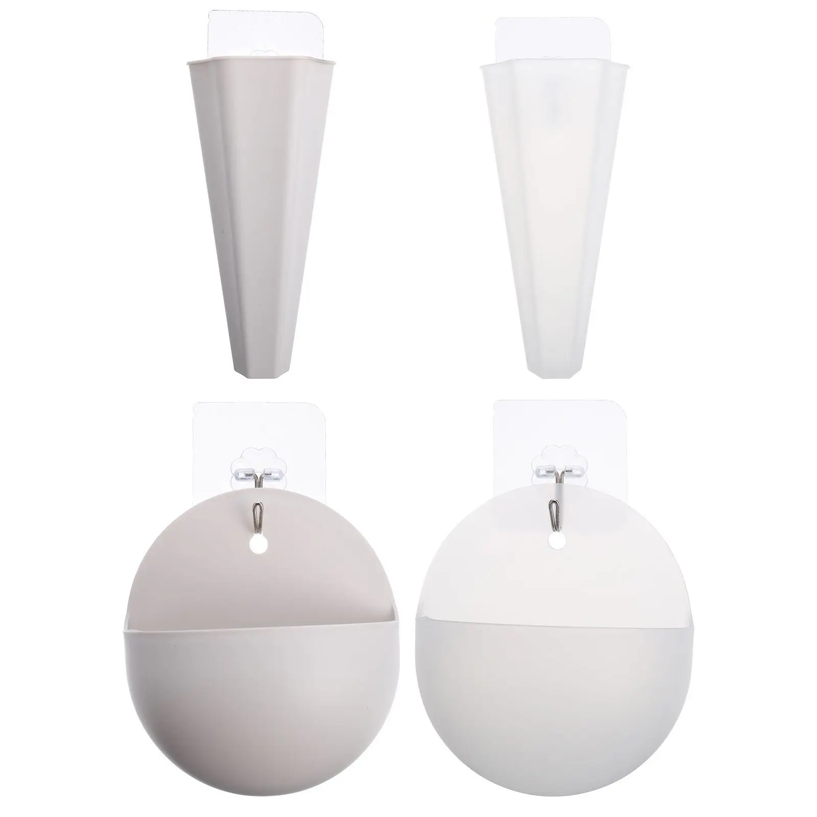 4 قطعة أواني الزهور المثبتة على الحائط المزارعون النضرة المعلقة حديقة زهرية لغرفة المعيشة غرفة نوم الحمام الديكور