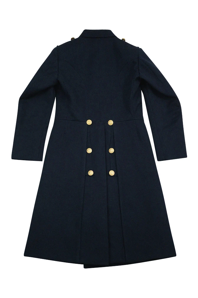 GUWG-011 WWII Allemand Kriegsmarine Officier Général Laine Bleu Marine Manteau