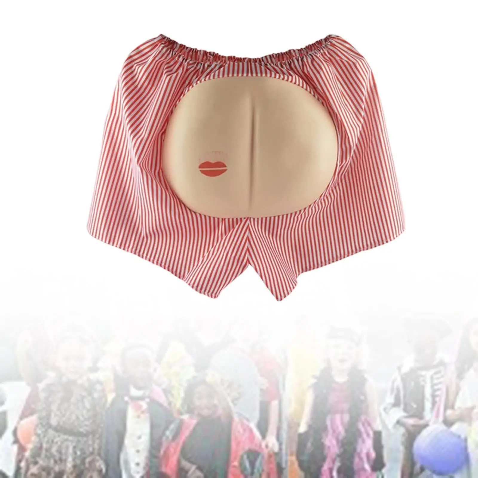 Funny Fake Butt Shorts Comfortable Carnival Masquerade Pranks Buttocks Halloween Mens Pants Tricky Toy Accessory Props Humorous