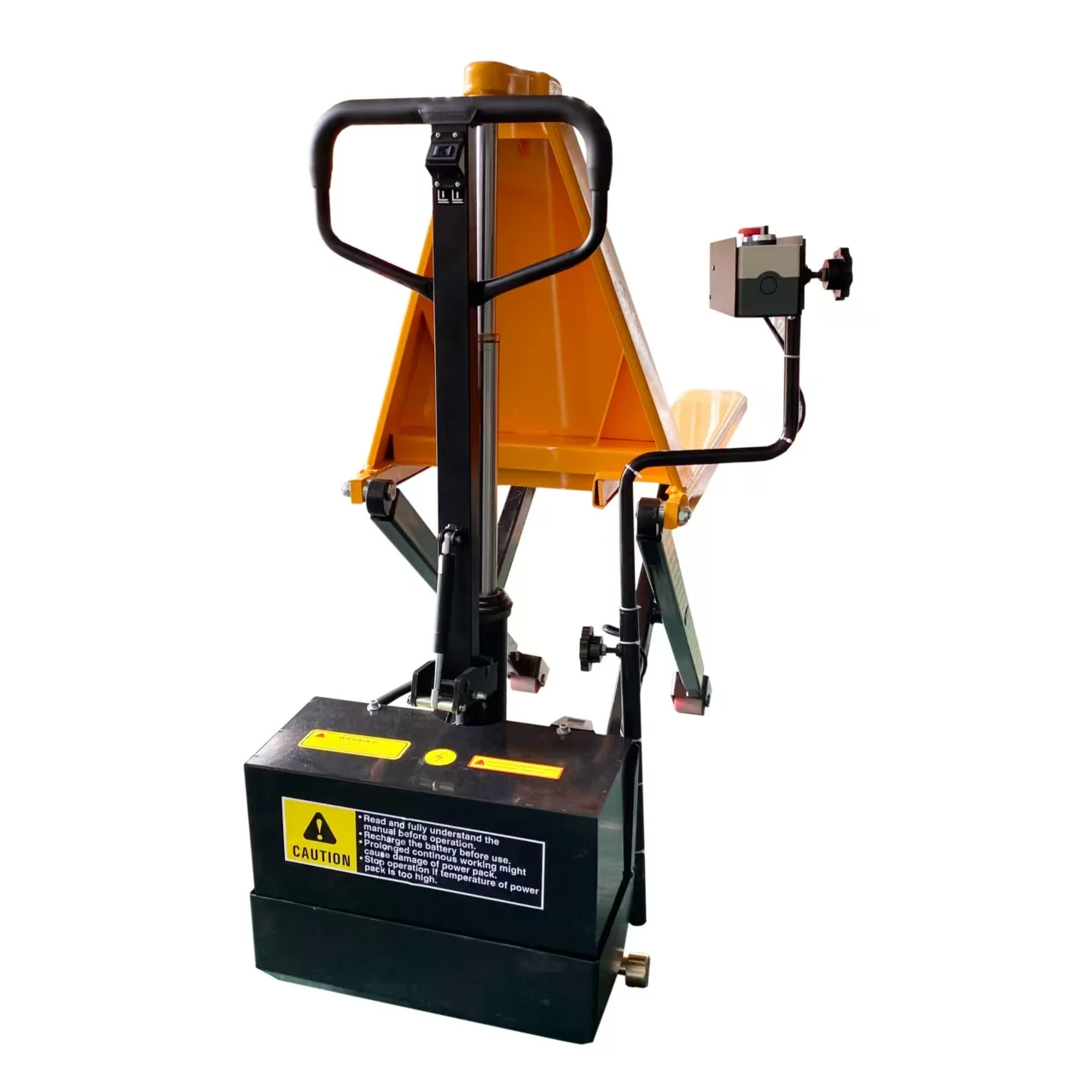 High Lift Pallet Truck Dual Cylinder 800mm Lifting Height 1500kg Capacity Photoelectric Induction Electric New Good Price