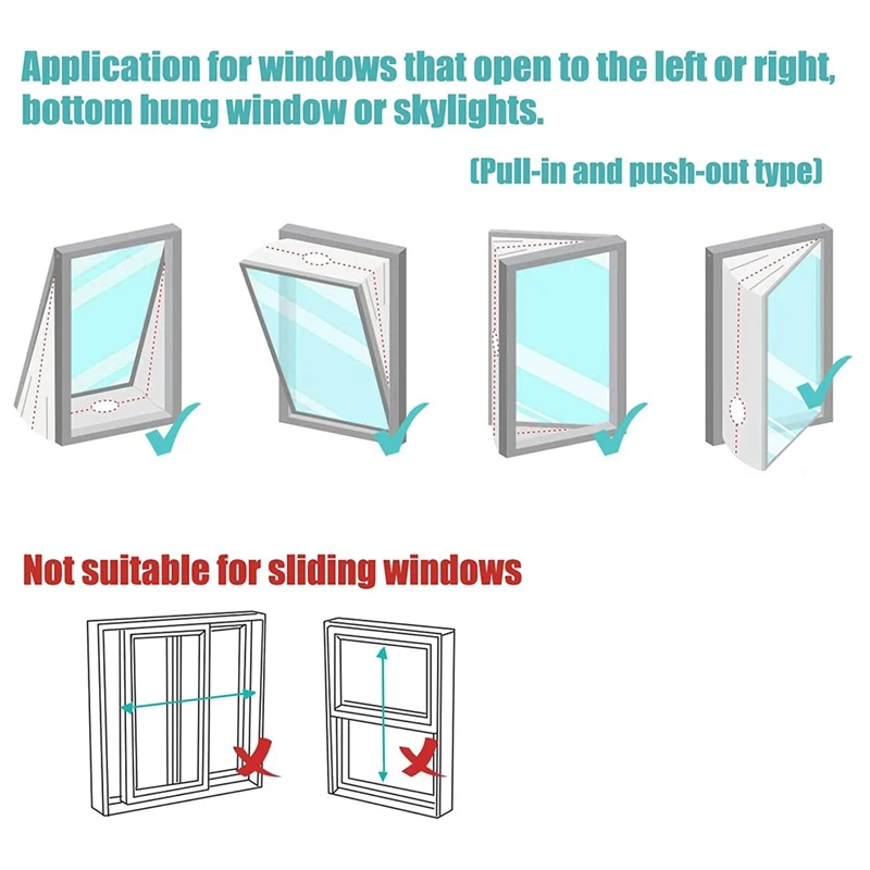 ABSF Air Conditioner Window Seal, Window Seal For Portable Air Conditioner And Tumble Dryer, Works, Air Exchange Guards