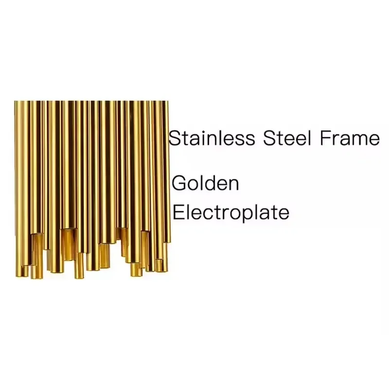 Indoor Decoration Light Modern Design Small Golden Stair Restaurant Electroplating Bedside Bracket