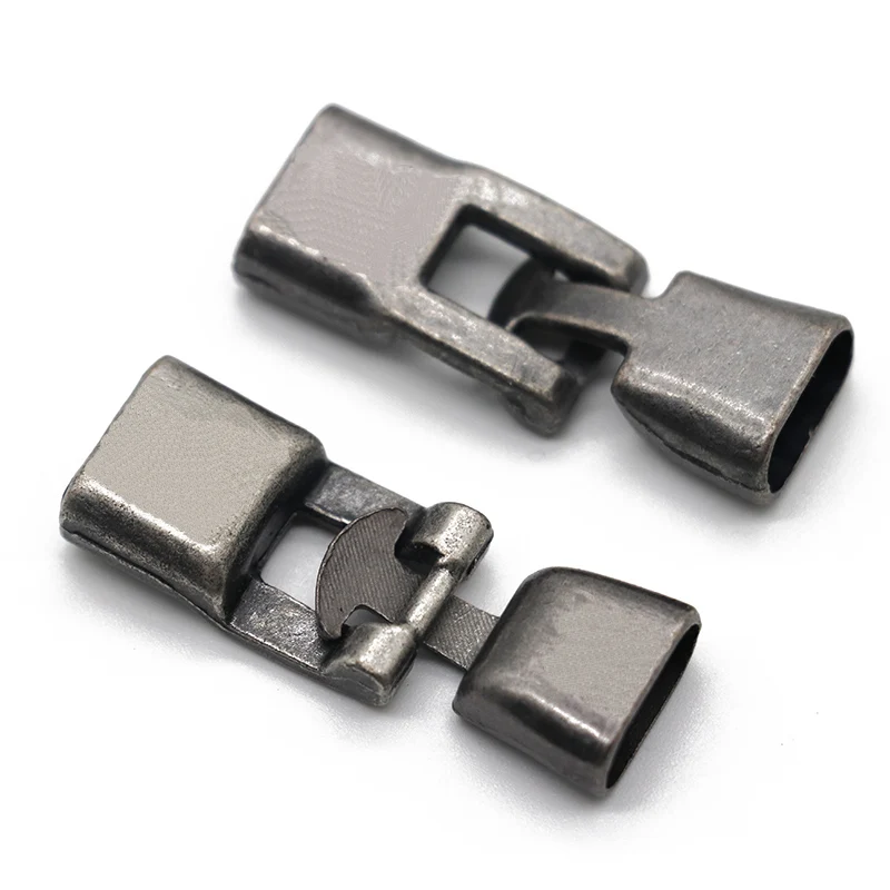 5Sets/pack Antique Bronze Bracelet Clasps Hooks Fit 10x4mm Flat Leather Bracelets End Clasp Connectors DIY Jewelry Making