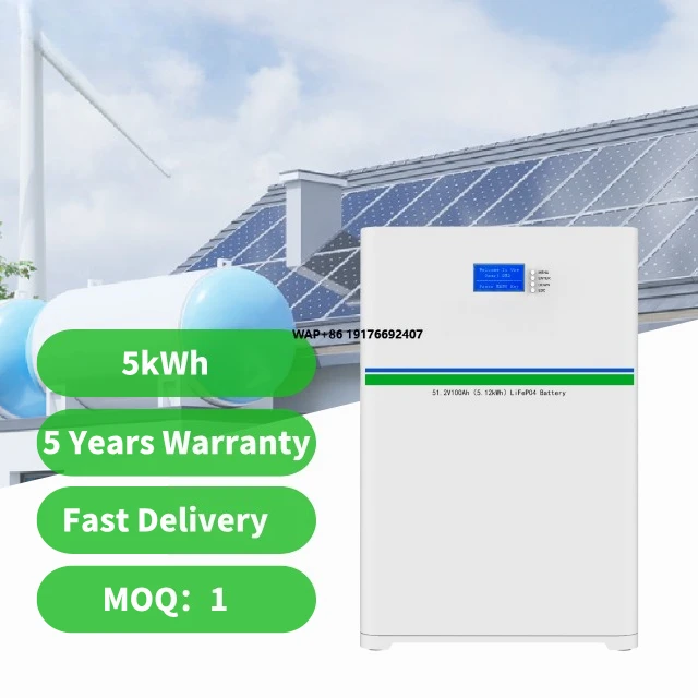 51.2V 100Ah 5kWh IP54 Wall-Mounted Lifepo4 Battery 100Ah Solar Energy Storage System Home Protection CAN Communication Split