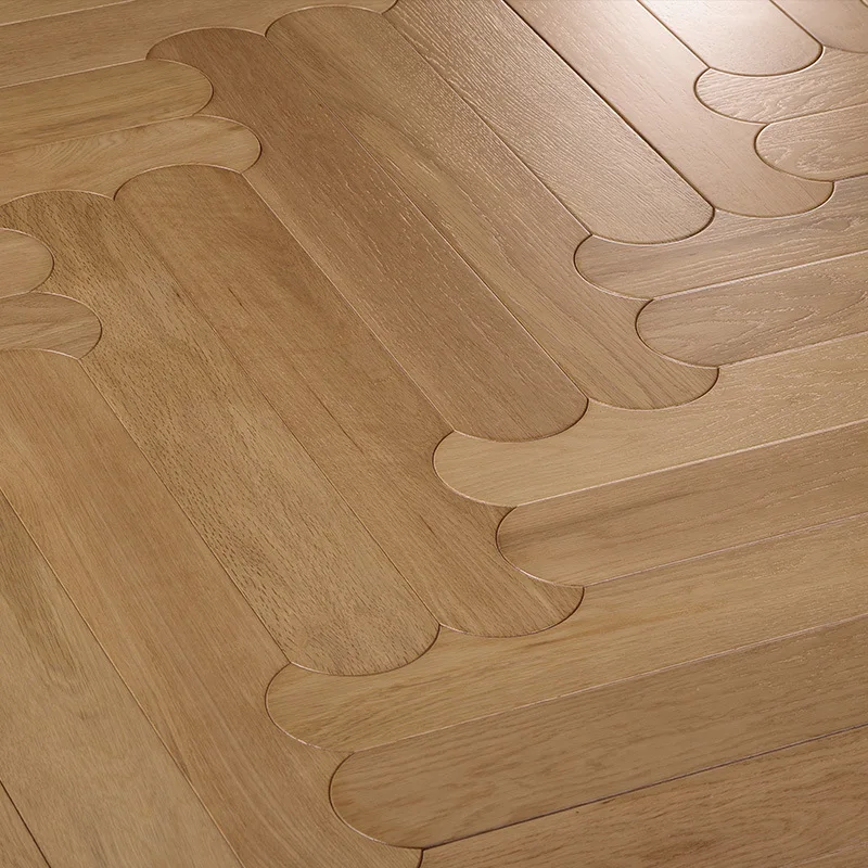 Parquet floor Oak log color Personalized crescent biscuits Special-shaped parquet floor