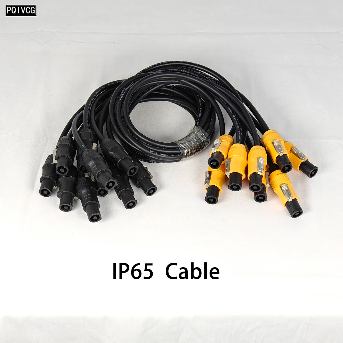 

10 шт. сценическое освещение IP65 кабель питания 1 м/2 м/3 м кабель питания вход/выход светодиодный светильник последовательная линия