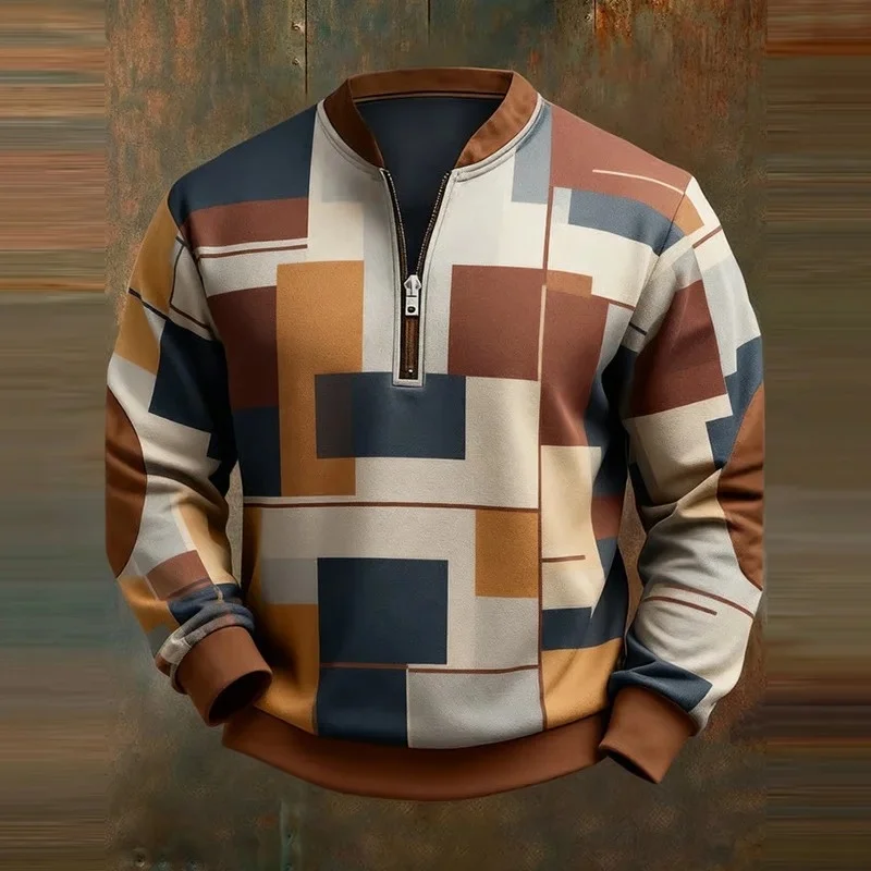 البلوز الرجالي خمر الإيمان دون الله أنا لا شيء مطبوعة البريدي طوق البلوز 2025 موضة جديدة الخريف بلايز Y2k Harajuku #4