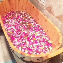 Colorful Dried Petal Bath Hundred Flower Rose Petals Milk Bubble Foot