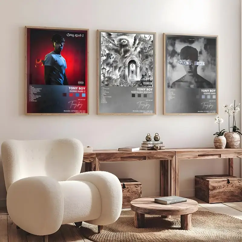 Rapper Singer T-tony Boy Poster High-Quality And Affordable Wall Stickers For Dormitory And Living Room Decoration