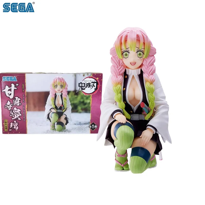 

High-Quality PVC Material Limited Squat Pose Flexible Joint Mitsuri Kanroji Dol 2025 Hit Anime Peripheral GiftCollectible Model