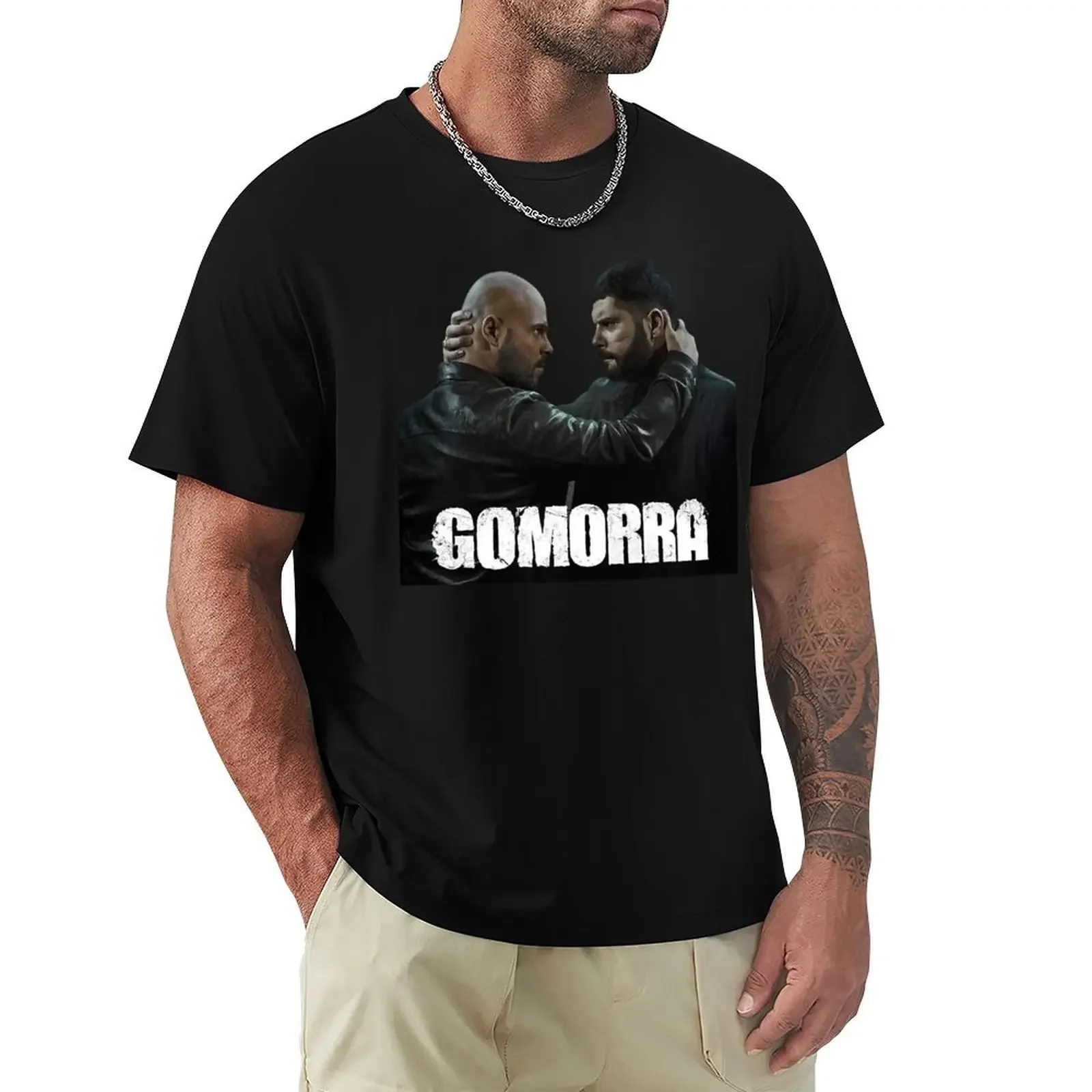 Music Retro Gomorra Gifts Music Fans T-Shirt animal prinfor boys summer tops anime tshirt rapper graphic tees funny t shirts men