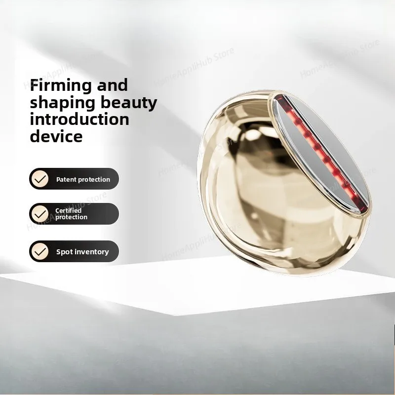 Household Beauty Instrument EMS Micro Current Introducer Facial Color Light Massage Vibratory Lifting Collagen  beauty health