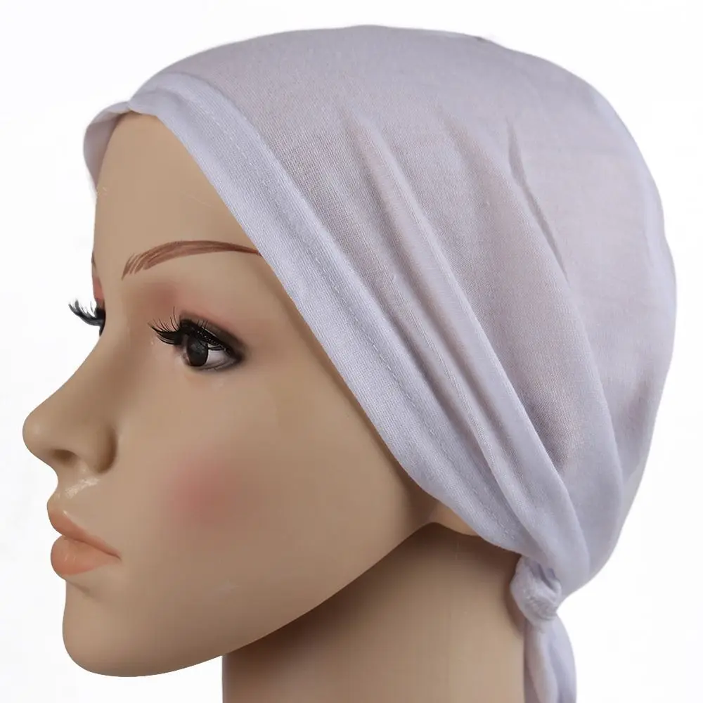 Hijab interior Hijab islâmico feminino Caps, muçulmano Headwear, monocromático Headwear, acessórios de cabelo, alta qualidade, Sólido