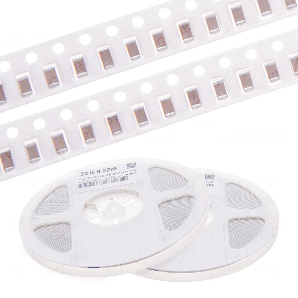 1reel 2000/4000pcs 4.7UF 10UF 1PF 1206 SMD Thick Film Chip Multilayer Ceramic Capacitor 0.5pF-47uF 10NF 100NF 1UF 2.2UF